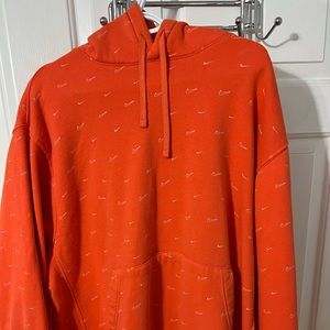 Mens XXL orange Nike hoodie